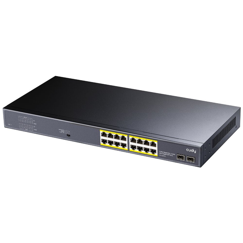 Switch Cudy 16-Port Gigabit Poe+Switch With 2 Gigabit Sfp Ports 200w