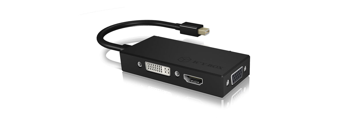EAN 4250078165651 - ICY BOX IB-AC1032 Mini DisplayPort DVI-D + VGA (D-Sub) + HDMI Negro imagen 5