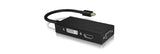 EAN 4250078165651 - ICY BOX IB-AC1032 Mini DisplayPort DVI-D + VGA (D-Sub) + HDMI Negro imagen 5