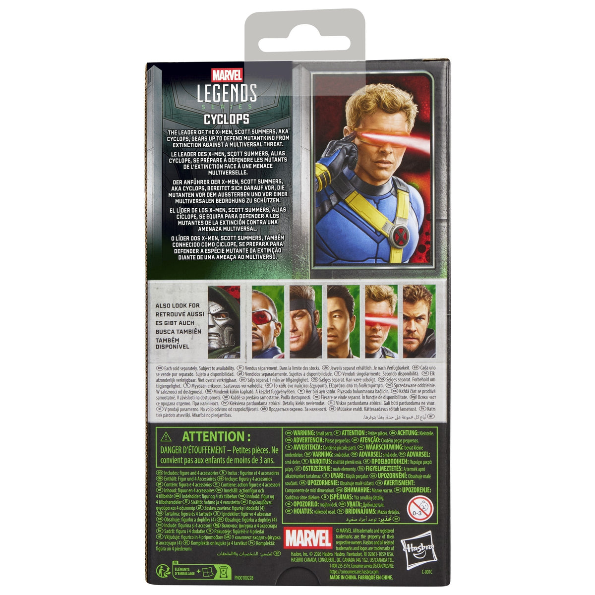 Figura Hasbro Marvel Legends Series Avengers Doomsday Cyclops