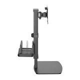 Aisens Soporte De Mesa Eco Giratorio E Inclinable Para Monitor/Tv Y Mini Pc 8kg De 17-32, Negro