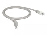 Delock Netzwerkcable Rj45 Cat.6 S Ftp Unten Gewinkelt   Gerade 1 M