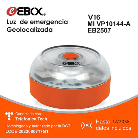 EAN 8436027003427 - EBox V16IoT EB2503 lámpara de emergencia Naranja imagen 3