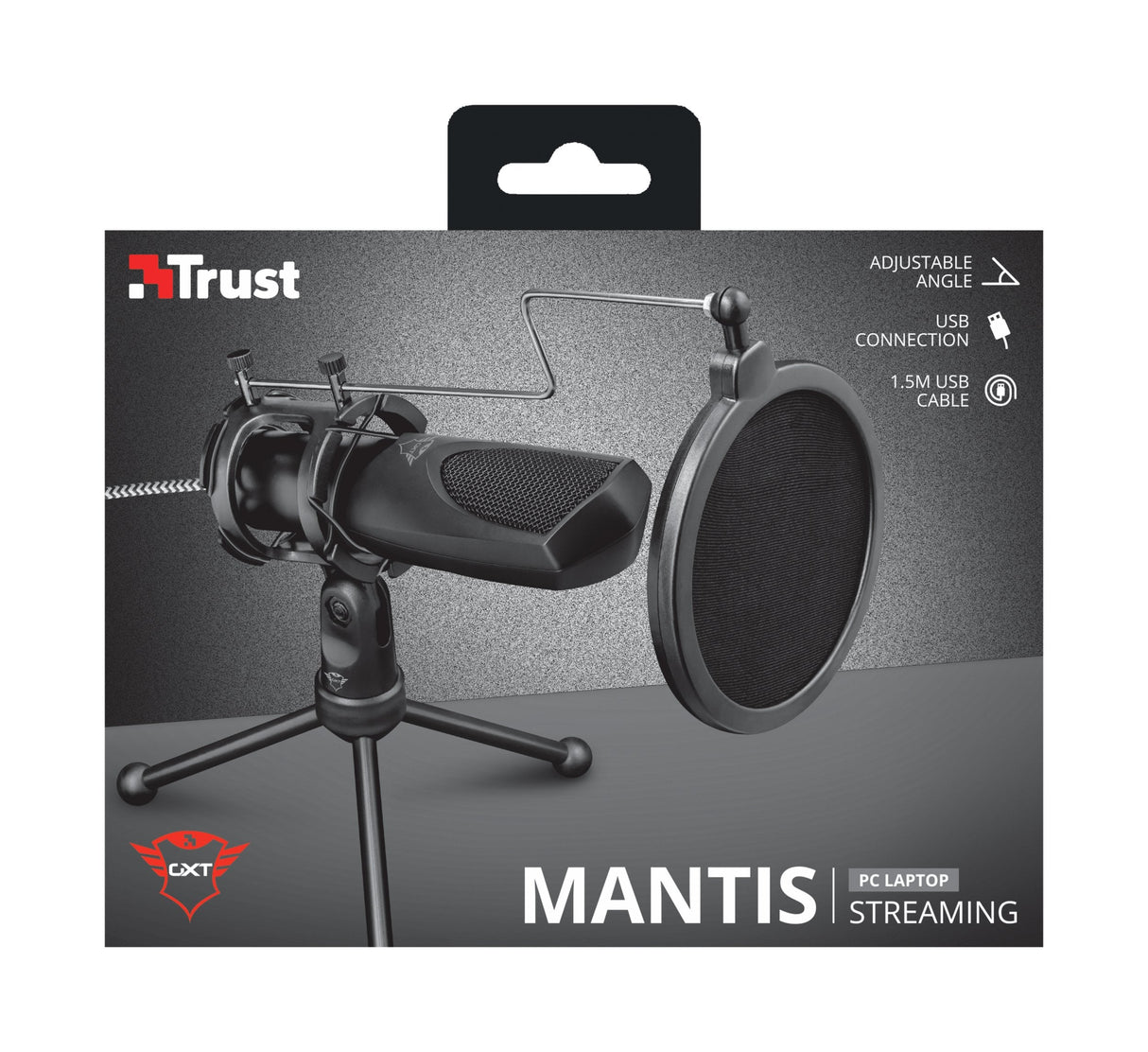 Trust Gaming Microfono Usb Gxt 232 Mantis Negro 22656
