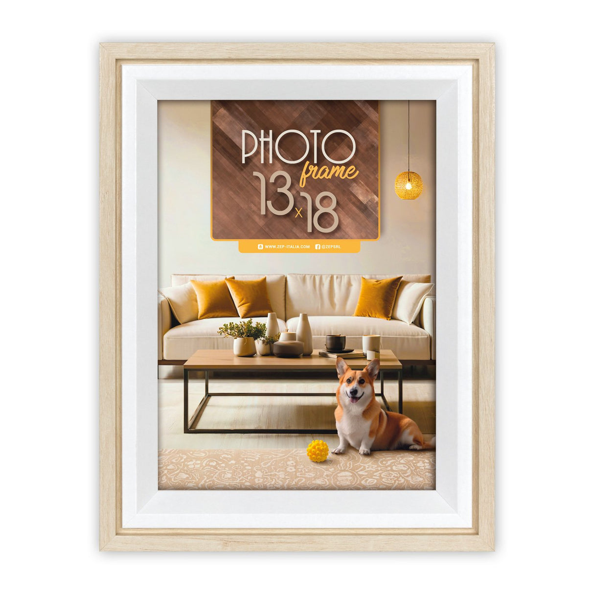 Zep Bologna Cream          15x20 Mdf  Rahmen               Bg668c
