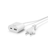 Hama Cargador Con Cable Integrado De 1.9m - 17.5w - Usb-C - Usb-A - Blanco