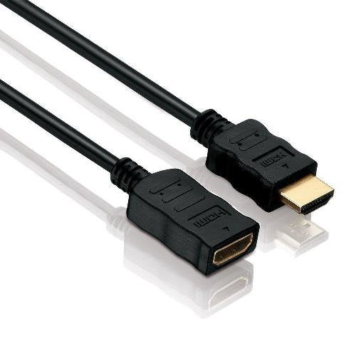 Helos Cable Hdmi High Speed Macho/Hembra Con Ethernet  0,5m