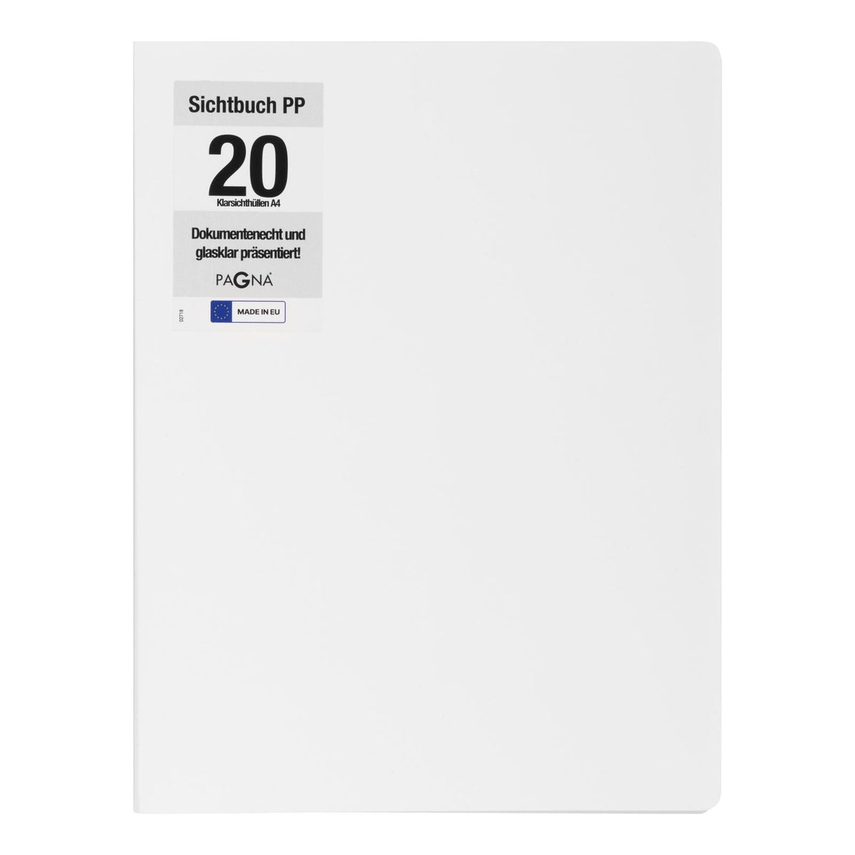 Pagna Office Sichtbuch Din A4, 20 Fundas Blanco, 1 Unidades