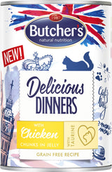 Butcher'S Delicious Dinners Kawalki Z Kurczakiem W Galaretce 400g