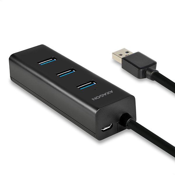 Hub Axagon Hue-S2bp Usb-A, 4x Usb 3.0, Alimentación Mrom Externa - 1,2 M, Fuente De Alimentación