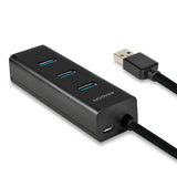 Hub Axagon Hue-S2bp Usb-A, 4x Usb 3.0, Alimentación Mrom Externa - 1,2 M, Fuente De Alimentación