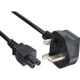 Cable De Alimentación Inline Para Portátil Inglaterra Acoplamiento De 3 Pines 2m