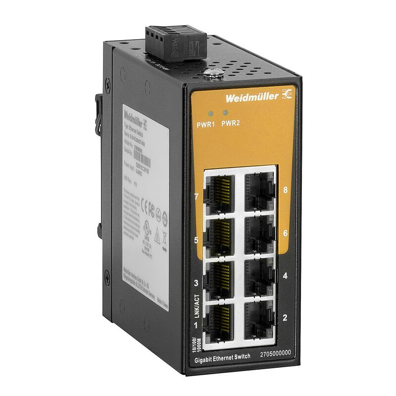 Weidmüller Interruptor Unmanaged Et Ie-Sw-El08-8gt-Mini - Switch - Switch - 1 Gbps
