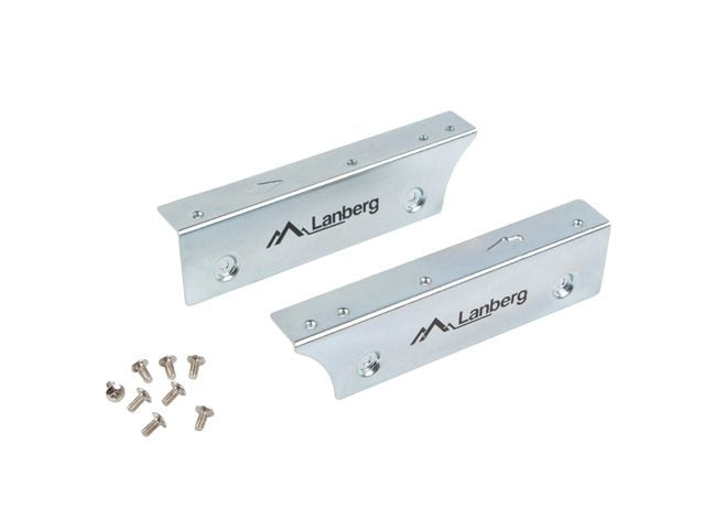 Adaptador Metálico Lanberg If-35-25 Para Bahía De 3.5'/8.89cm Permite Instalar 1 Disco 2.5'/6.35cm Incluye Tornilleria