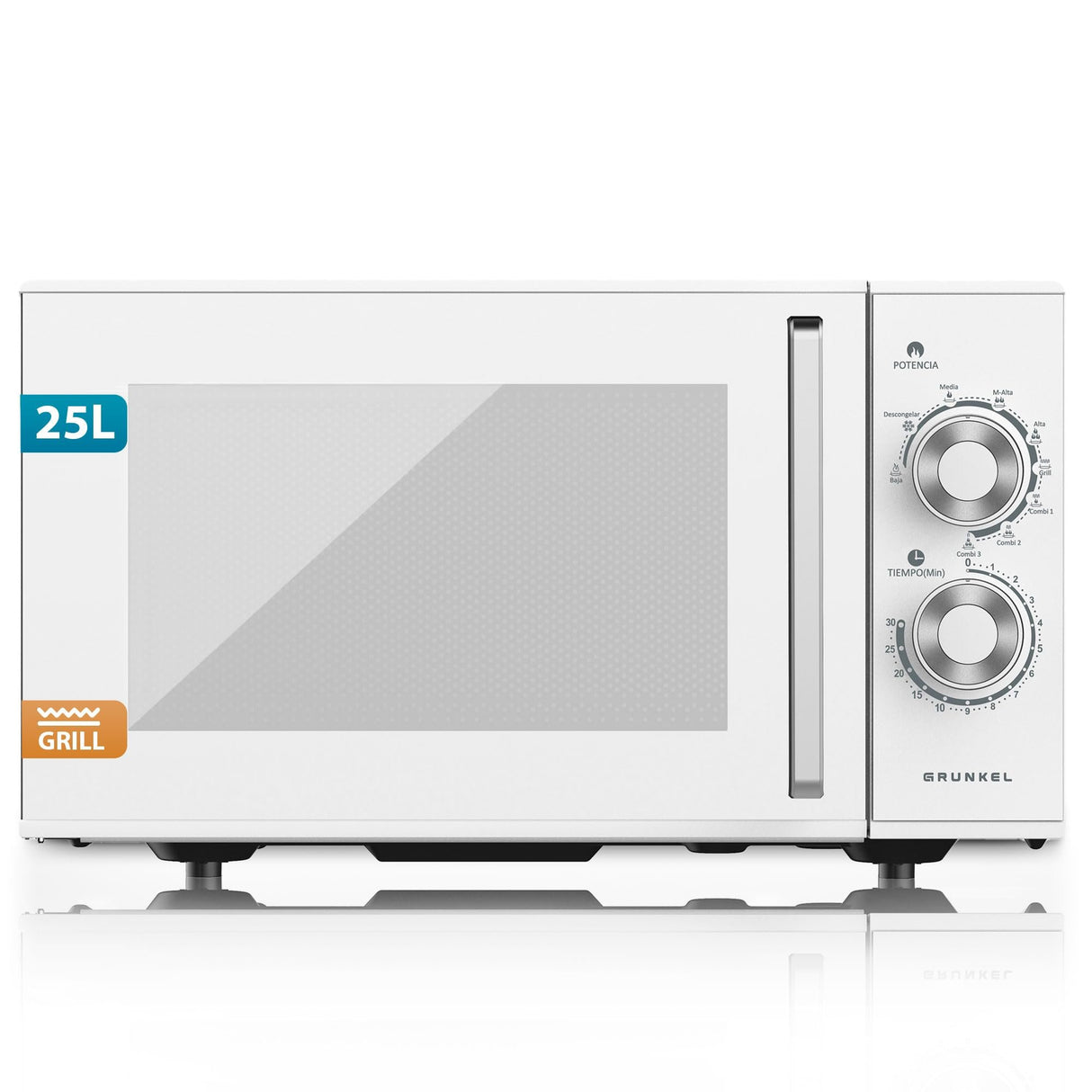 EAN 8426156018973 - Grunkel MWG-25MG microondas Blanco Microondas con grill Encimera 25 L 900 W imagen 1