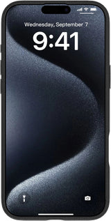 Infinite Venice Iphone 16  Black Leather Magnetic Cover.