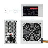 EAN 8433281007277 - TooQ TQEP-500S-INT unidad de fuente de alimentación 500 W 24-pin ATX ATX Plata imagen 6