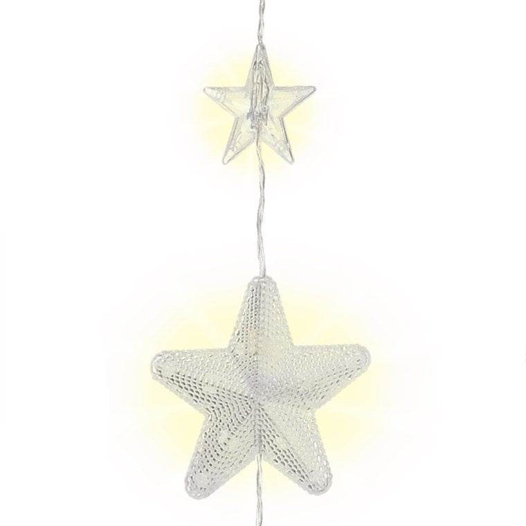 Cortina De Estrellas Con 80 Led
Con Mando A Distancia, Función Temporizador, 8 Modos De Luz, Dimmer Y Transformador Externo De 3