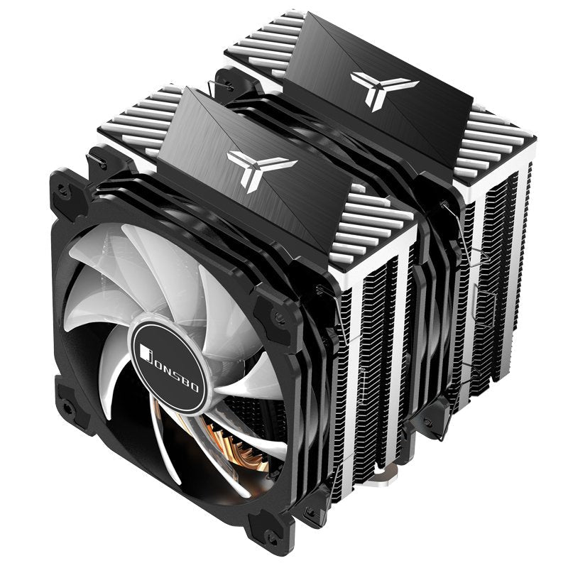 K Jonsbo Cr-2000 Gt Cpu Disipador Dual Tower, Argb - 2x 120mm, Negro