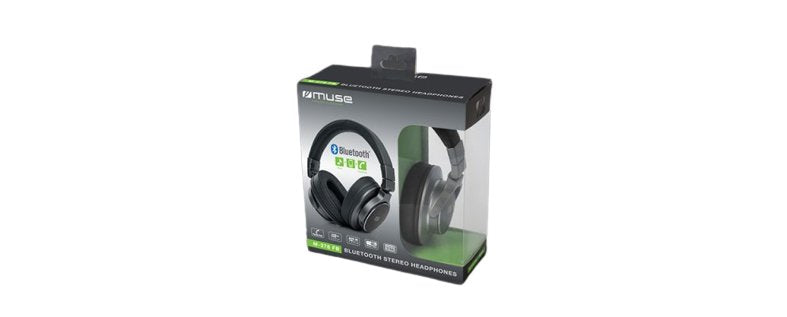Auriculares Estereo Bluetooth Muse M-278 Btb Negro