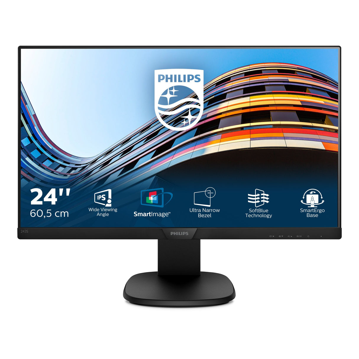 EAN 8712581744281 - Philips S Line 243S7EHMB/00 pantalla para PC 60,5 cm (23.8") 1920 x 1080 Pixeles Full HD LED Negro imagen 2