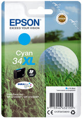 Tinta Original Epson 34xl Cyan Para Workforce Pro Wf-3720, Wf-3720dwf, Wf-3725dwf