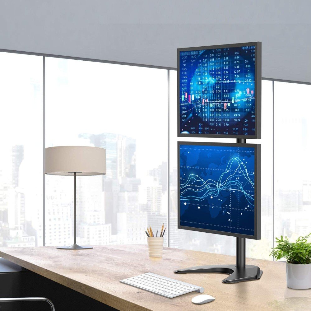 Techly Ica-Lcd 2520v Soporte De Mesa Para Pantalla Plana 68,6 Cm (27") Independiente Negro