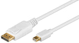 Cable Mini Displayport/ Displayport  2m 1.2 Blanco