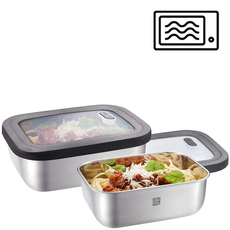 EAN 4006664127813 - GEFU 12781 recipiente de almacenar comida Rectangular Establecer Acero inoxidable 2 pieza(s) imagen 1