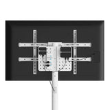 Techly Floor Stand With Trolley Shelf Lcd Led Plasma Tv 37inch-86" White