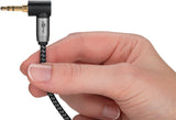 Cable Audio Stereo Minijack 3.5 M/M  3,00m 90º Flexiplus Nylon Goobay