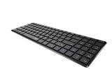 Teclado Rapoo Wireless Y Bluetooth E9100m Portugues 2.4ghz Bt 3.0 4.0 DiseãO Ultrafino Negro
