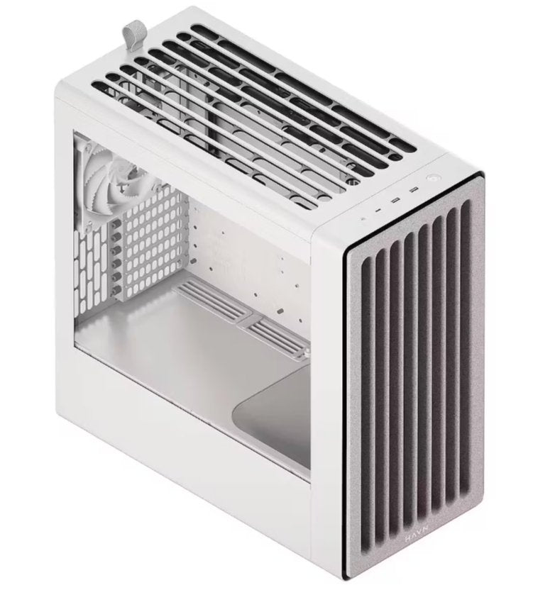 Havn Bf 360 Flow Pc Carcasa, Midi-Tower, E-Atx, Tempered Glass - Blanco