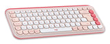 Teclado Ingles + Ratón Logitech Pop Icon Universal Bluetooth Qwerty Internacional De Ee.Uu. Rosa, Blanco