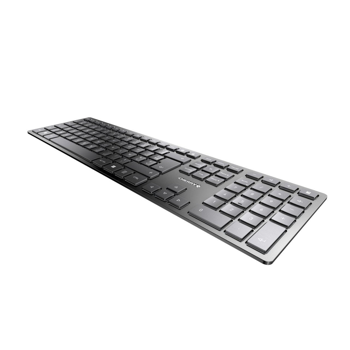 Cherry Tas Kw 9100 Slim Wireless Fr Diseño Negro Plata