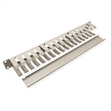 48,26cm 19pulgadas Placa Frontal 1 He Con Rangierkanal 40x60mm Gris