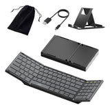 Teclado Aleman Inateck Keyboard Faltbar N0135 Negro