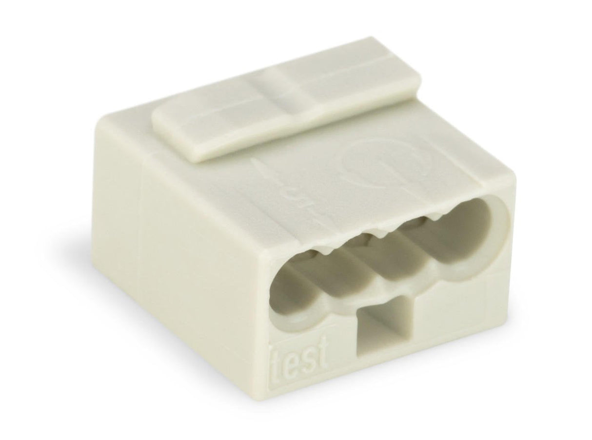 Terminal De Caja De Conexiones Wago 243-304, Gris Claro, 100 Uds.