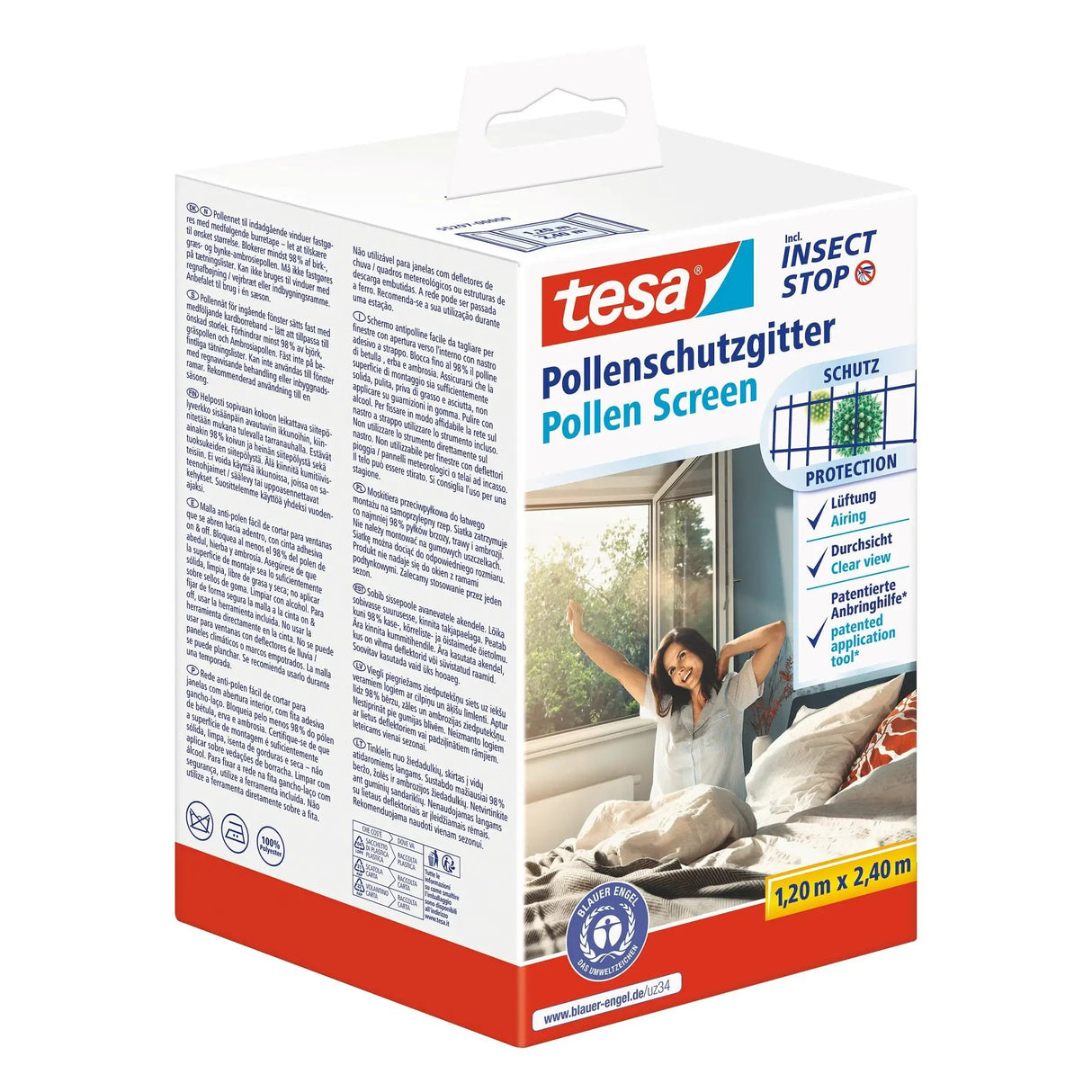 Tesa 55297-00000-00 Mosquitera De Ventana Pantalla De Malla Poliéster
