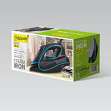 EAN 4820096551462 - Maestro MR-310C plancha Plancha vapor-seco Suela de cerámica 2400 W Negro, Azul imagen 7