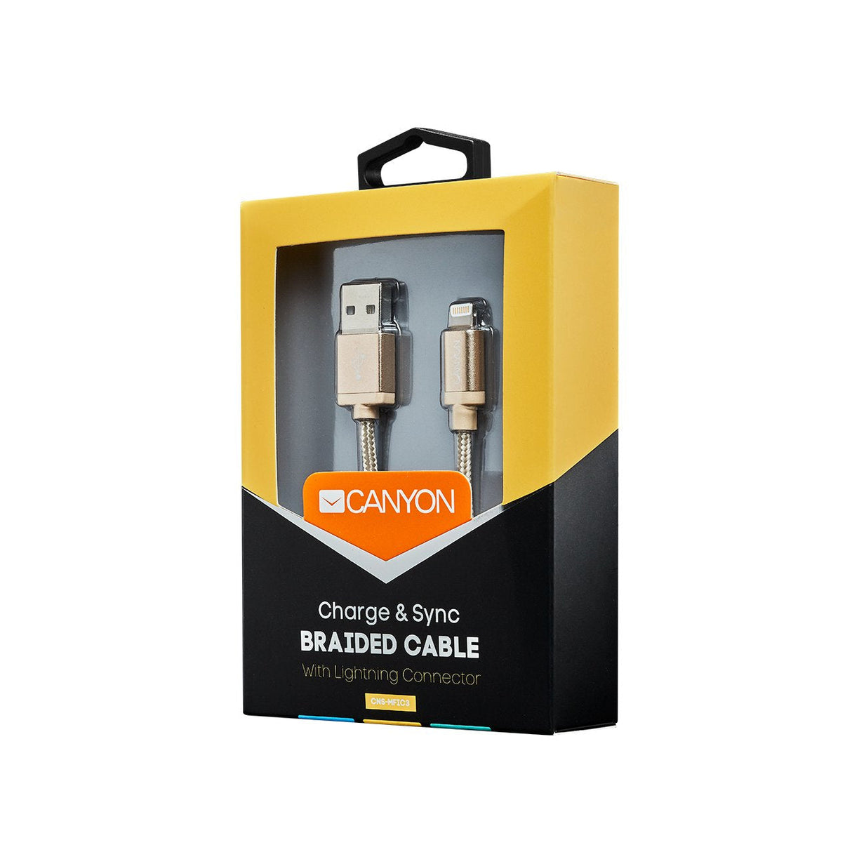 Canyon Cable Mfi-3 Lightning 12w 1m Gold