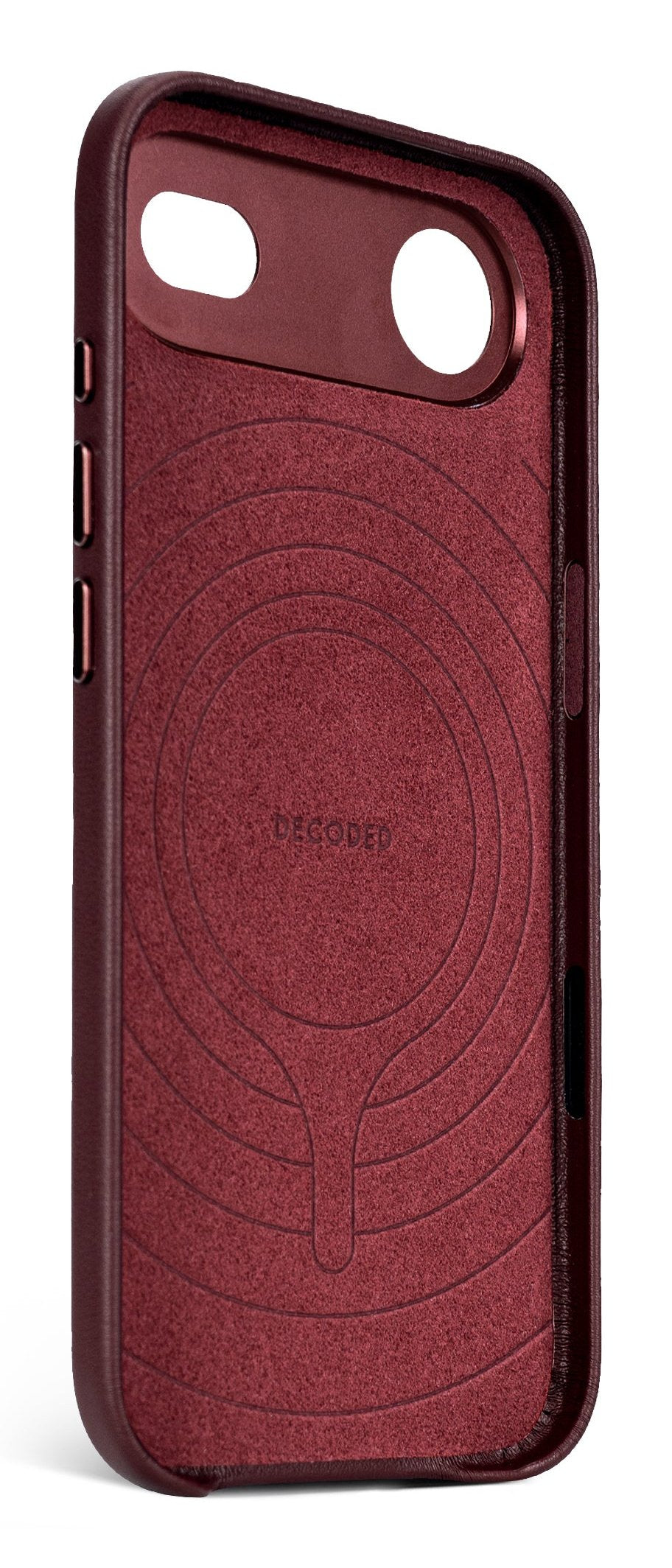 Decoded Leather Backcover Iphone 17 Air Dark Ruby