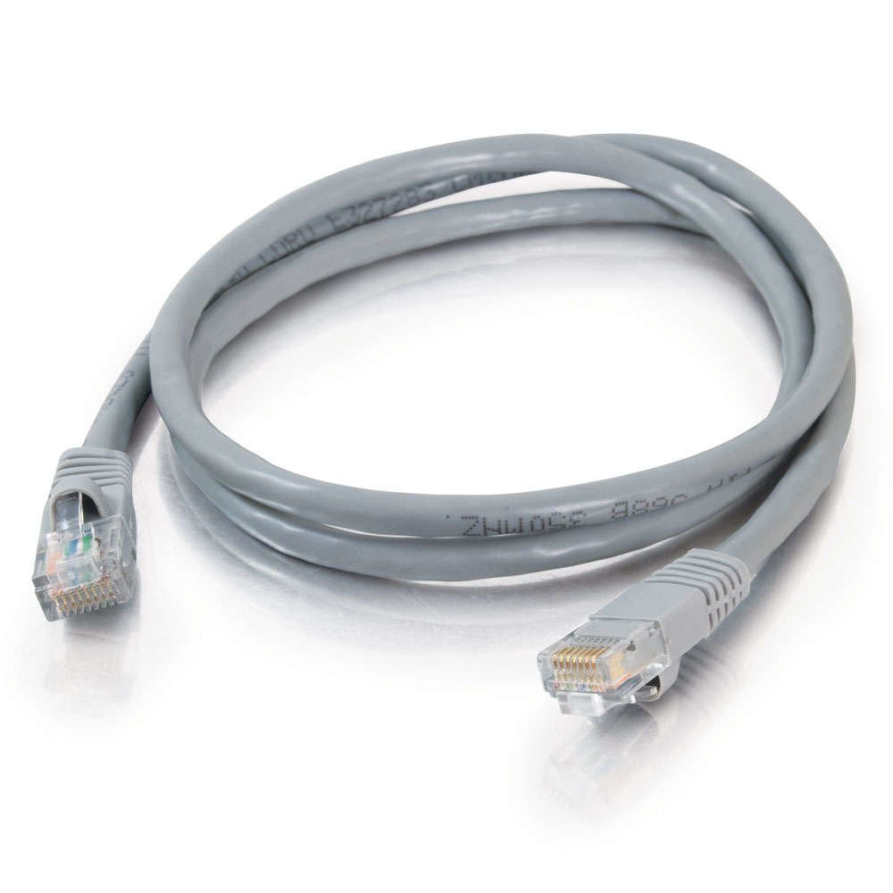 Cable C2g De Conexión De Red De 0,5 M Cat5e Sin Blindaje Y Con Funda (Utp), Color Gris