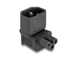Delock 80471 Adaptador De Poder Iec 60320 - C14 A C5, Macho / Hembra, 2,5 A, En Ángulo De 90°