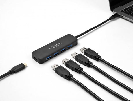 EAN 4043619641703 - DeLOCK 64170 hub de interfaz USB 3.2 Gen 1 (3.1 Gen 1) Type-C 5000 Mbit/s Negro imagen 3