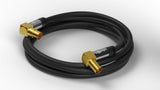 Goobay Cable De Antena (Tipo 135db), Coaxial 90 ° 10 Metros Negro 70475