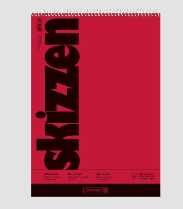 Brunnen Skizzenblock 24,0 X 34,0 Cm, 1 Block