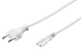Goobay Cable De Alimentacion Euro 8 Blanco 1.80m