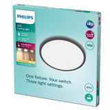 Philips Superslim 3in1 Led Leuchte Cl550 18w 2700k Ip44 Schw