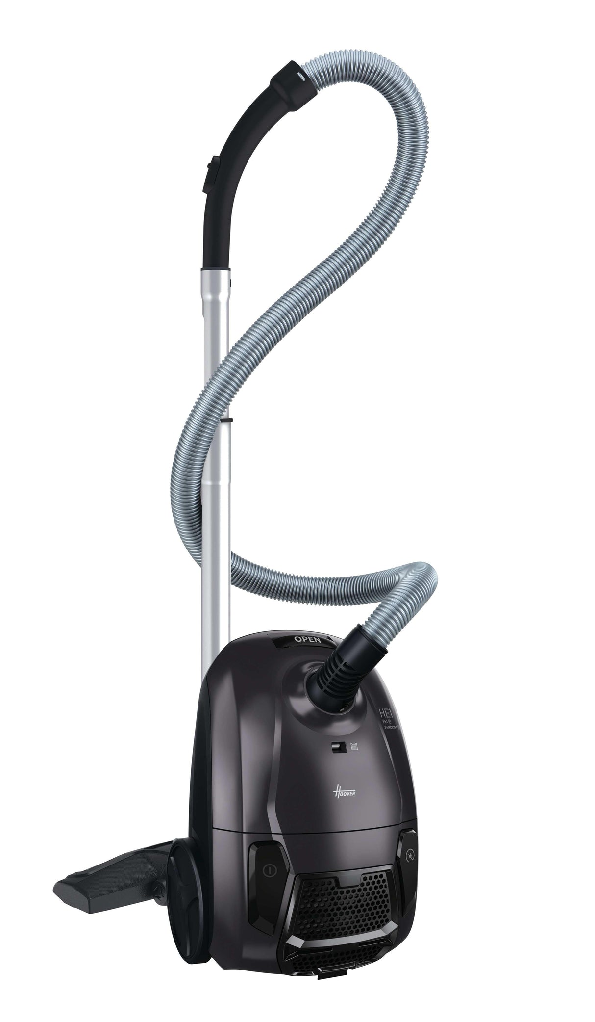 Hoover He120pet 011 Vacuum Cleaner, Bagged, Power 700 W, Bag 2.5 L, Working Radius 8.2 M, Black Grey